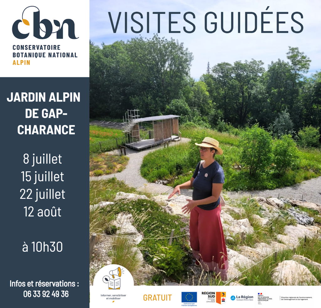 Visites guidées au jardin alpin de Gap-Charance 