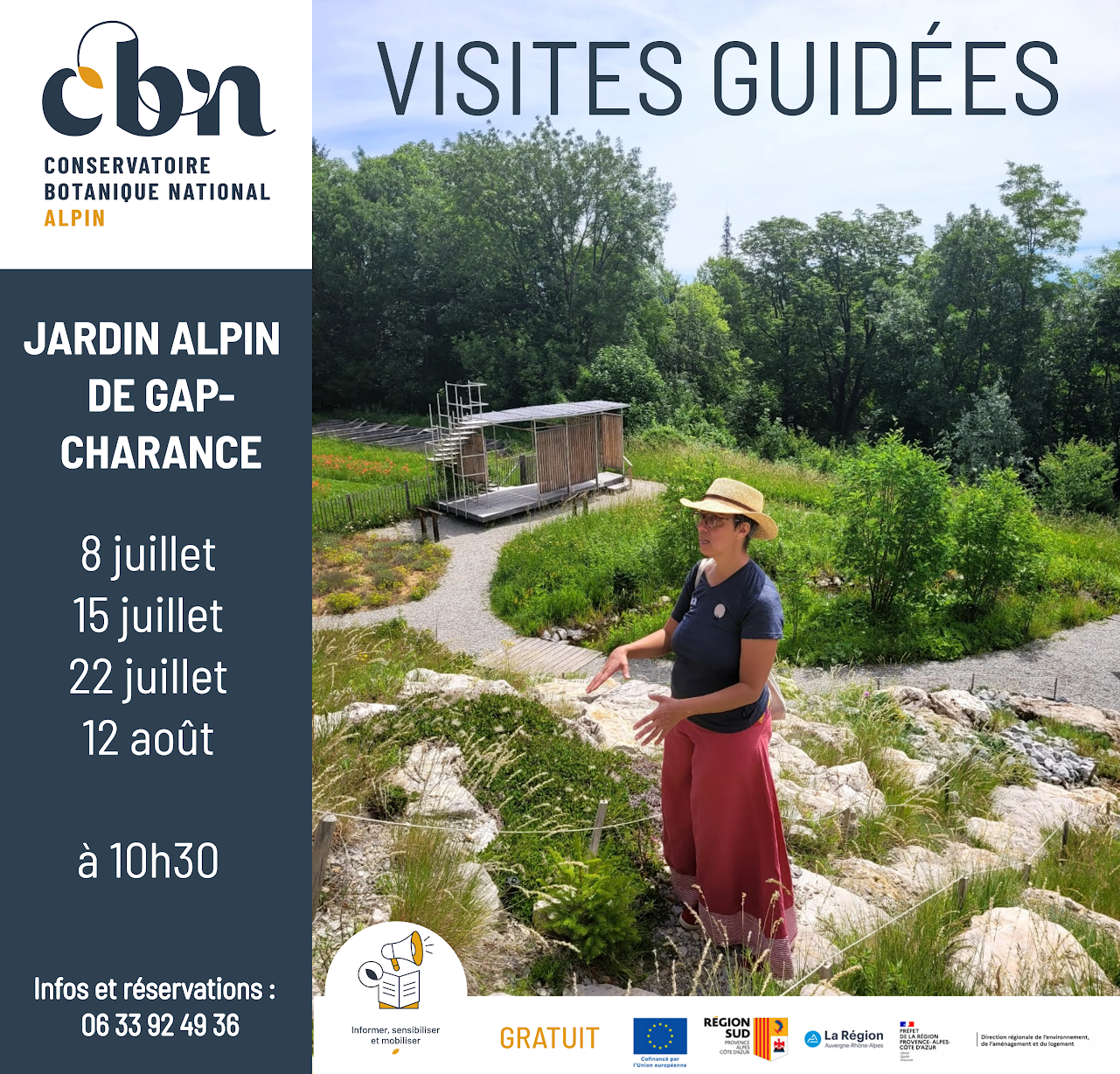 Visites guidées au jardin alpin de Gap-Charance