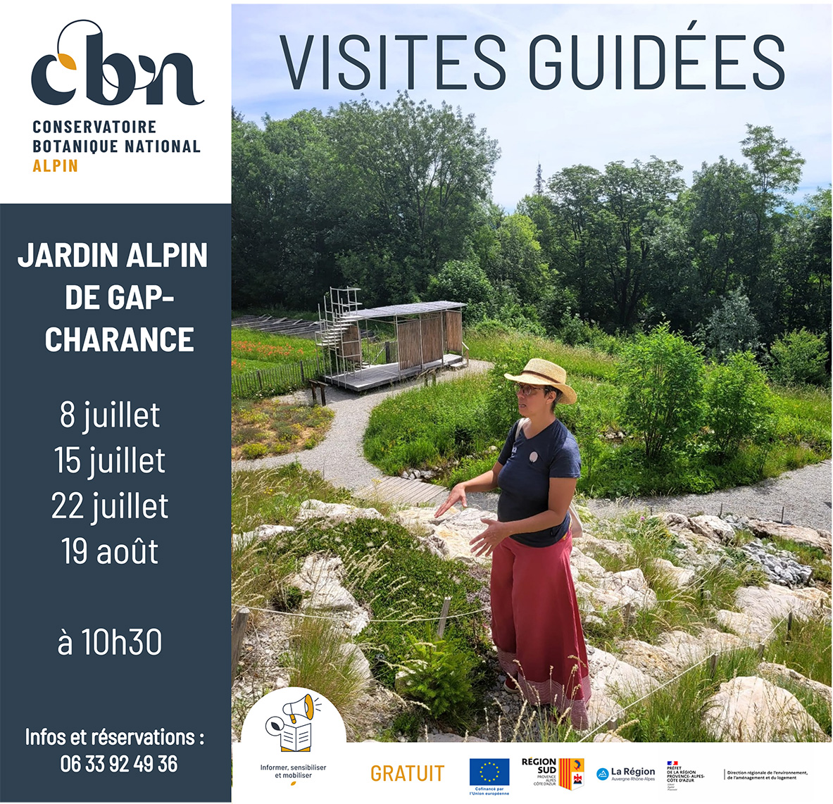 Visites guidées au jardin alpin de Gap-Charance